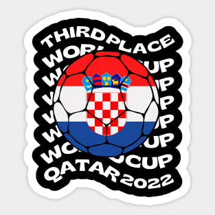 Croatia Football Third Place Sticker